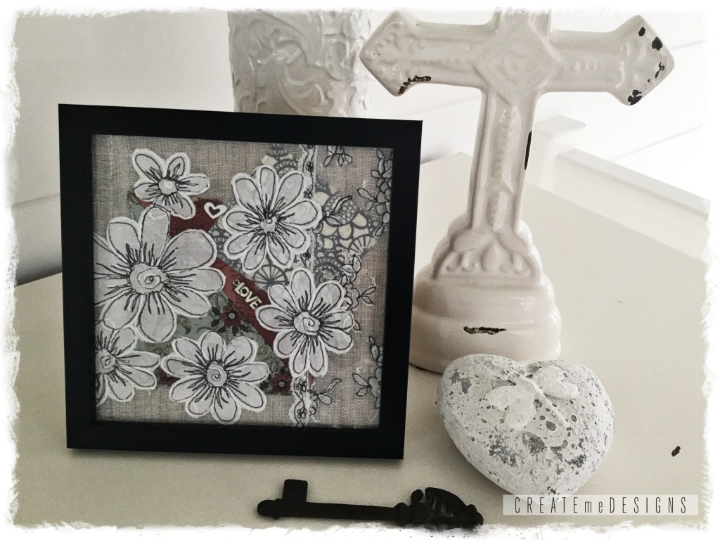 Flowery {Fabric Art}